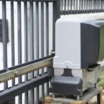 Gate motor installed by Expert Garage Doors for automated gate operation.