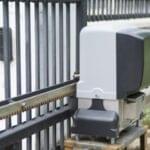Gate motor installed by Expert Garage Doors for automated gate operation.