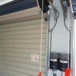 Interior view of roller shutter doors by Expert Garage Doors.